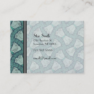 Grappige Art Nouveau  Butterfly Boutique Visitekaartje