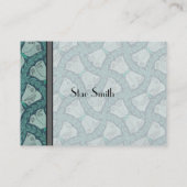 Grappige Art Nouveau  Butterfly Boutique Visitekaartje (Achterkant)