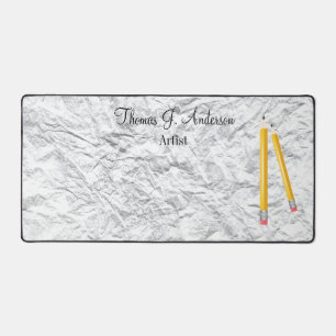 Grappige artiest schrijver etc. bureau mat pad