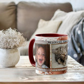 Grappige Artistic Blauw Bruin Schattigee Foto Mok