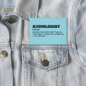Grappige arts audioloog definitie button (Insitu)