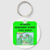 grappige arts grap sleutelhanger (Voorkant)