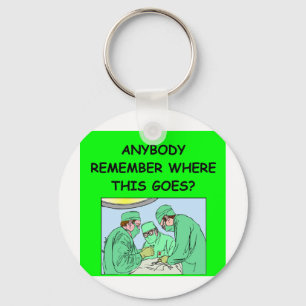 grappige arts grap sleutelhanger