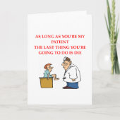 grappige artsengrap kaart (Voorkant)