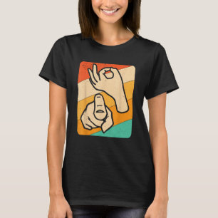 Grappige ASL Amerikaanse Gebarentaal, (expliciete) T-shirt