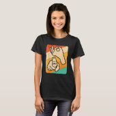 Grappige ASL Amerikaanse Gebarentaal, (expliciete) T-shirt (Voorkant volledig)