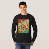 Grappige ASL Amerikaanse Gebarentaal, (expliciete) T-shirt (Voorkant volledig)