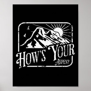Grappige Aspen Colorado Ski Skien Hoe is je Aspen Poster