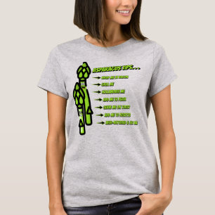 Grappige aspergetips t-shirt
