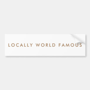 Grappige Aspiratie Minimalistische Moderne Naampla Bumpersticker