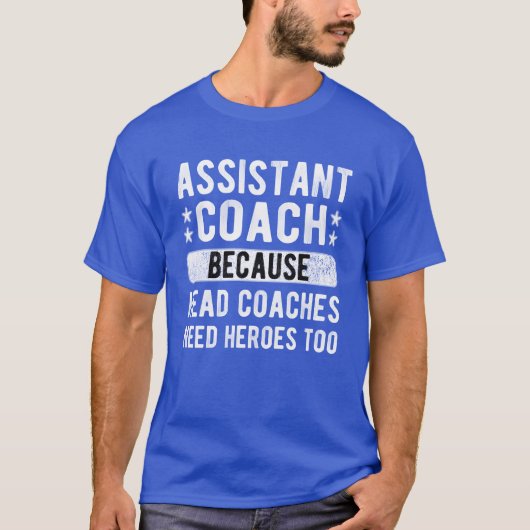 Grappige assistent coach sport assistent coaching  t-shirt (Voorkant)
