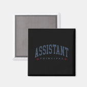 Grappige assistent-directeur Grappige schoolwerker Magneet (Voorkant / Achterkant)