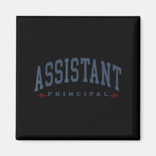 Grappige assistent-directeur Grappige schoolwerker Magneet