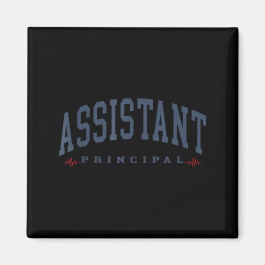 Grappige assistent-directeur Grappige schoolwerker Magneet (Voorkant)