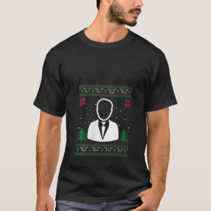 Grappige assistent Principal Santa Hat Lelijke Ker T-shirt