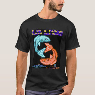 Grappige astrologische Vissen teken met grappige s T-shirt
