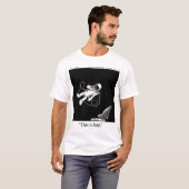 Grappige Astronaut Cartoon T-shirt (Voorkant volledig)
