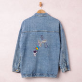 grappige astronaut denim jacket (Hangar)