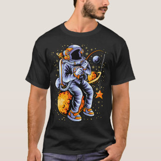 Grappige astronaut Gevist in de ruimte T-shirt