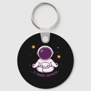 Grappige astronaut meditatie Ik heb ruimte nodig - Sleutelhanger