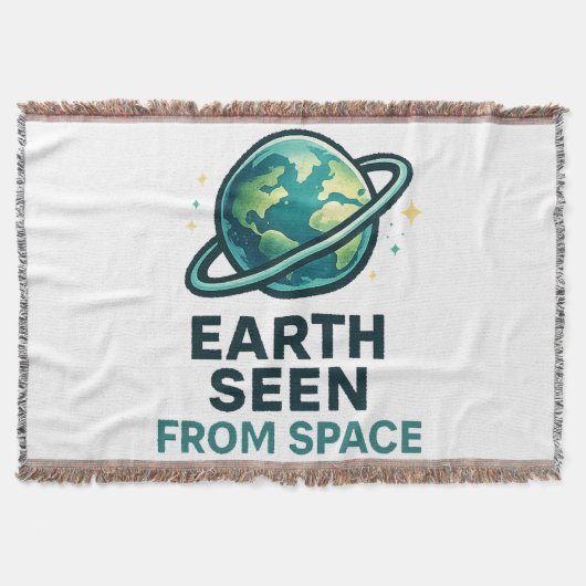 Grappige Astronaut Planeten Deken (Voorkant)