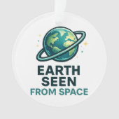 Grappige Astronaut Planeten Ornament (voorkant)