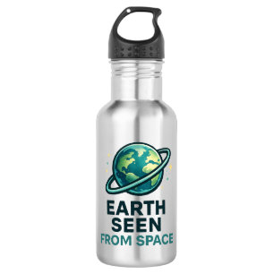 Grappige Astronaut Planeten Waterfles