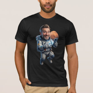 Grappige Astronaut Selfie op Mars T-shirt