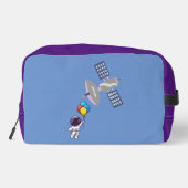 grappige astronaut toilettasje (Achterkant)