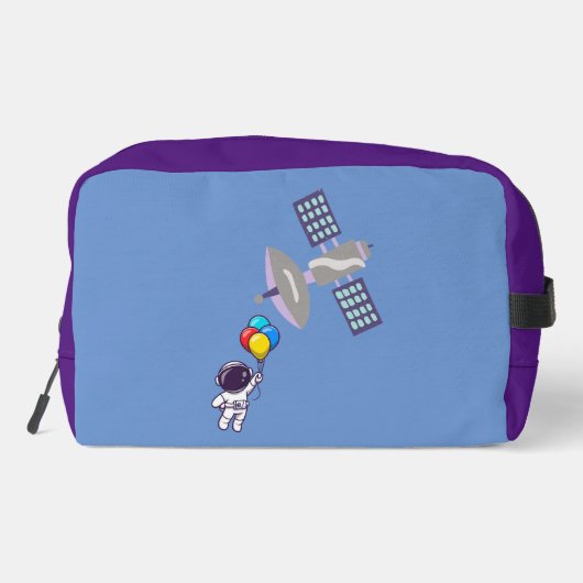 grappige astronaut toilettasje (Achterkant)