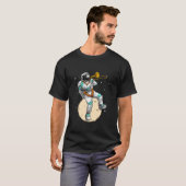 Grappige astronaut trombone kunst voor mannen vrou t-shirt (Voorkant volledig)