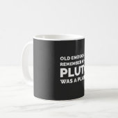 Grappige Astronomie Onthoud Pluto Koffiemok (Voorkant links)