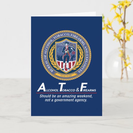 Grappige ATF Aangepaste Wenskaarten Kaart (Gele Bloem)