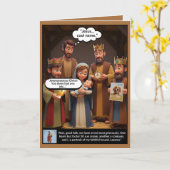 Grappige atheïst kaart (Gele Bloem)