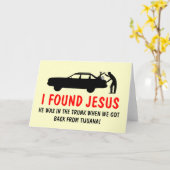 Grappige atheïst vond ik Jesus Kaart (Gele Bloem)