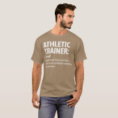 Grappige Athleticrainer Definitie Blessure Fier Wi T-shirt (Voorkant volledig)