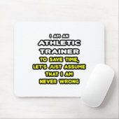 Grappige atletische trainer T-shirts Muismat (Met muis)