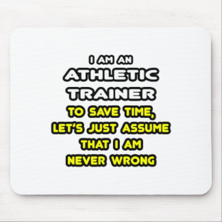 Grappige atletische trainer T-shirts Muismat