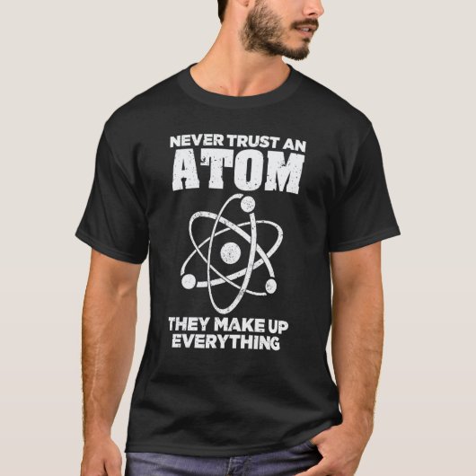Grappige Atoom Kunst Mannen Vrouwen Stem Molecuul T-shirt (Voorkant)