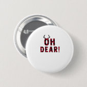 Grappige Attitude O Je Plaid Hert Creatief Ontwerp Ronde Button 5,7 Cm (Voorkant /achterkant)