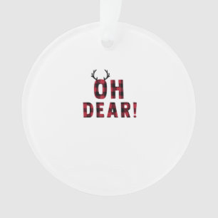 Grappige Attitude O Jee Geruite Herten Creatief On Ornament