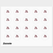 Grappige Attitude O Jee Geruite Herten Creatief On Ronde Sticker (Vel)