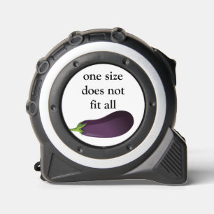 GRAPPIGE AUBERGINE één maat past niet allemaal Rolmaat