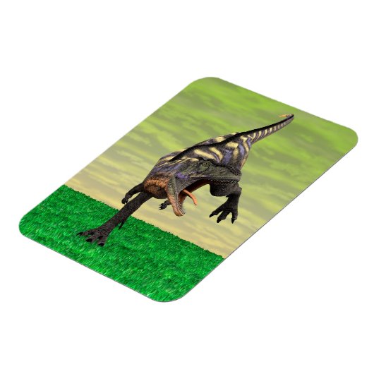 Grappige Aucasaurus Brullende Prehistorische Dino  Magneet (Linkerzijde)