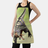 Grappige Aucasaurus Brullende Prehistorische Dino Schort (Insitu)