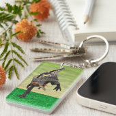 Grappige Aucasaurus Dinosaur - Perfect voor Dinosa Sleutelhanger (Voorkant Rechts)