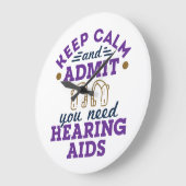 Grappige Audiologie Houd kalm Geef toe behoefte ge Grote Klok (Hoek)