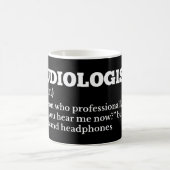 Grappige audioloog definitie koffiemok (Center)