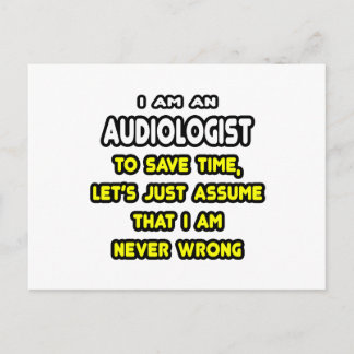 Grappige Audioloog T-shirts en geschenken Briefkaart