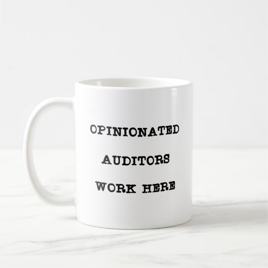 Grappige Auditor Koffiemok (Links)